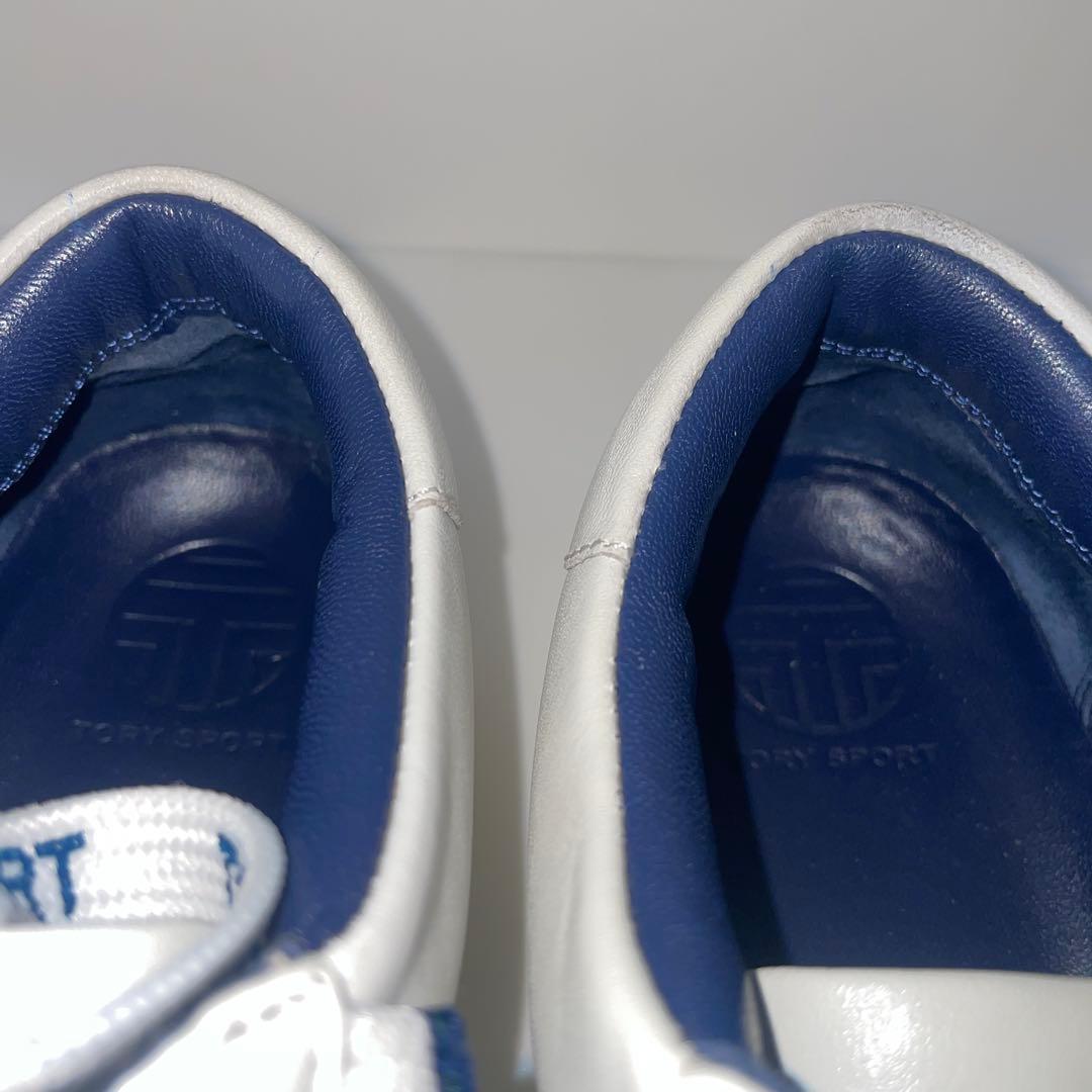 【美品】TORY SPORT フリルデザイン　ホワイト ローカットスニーカー