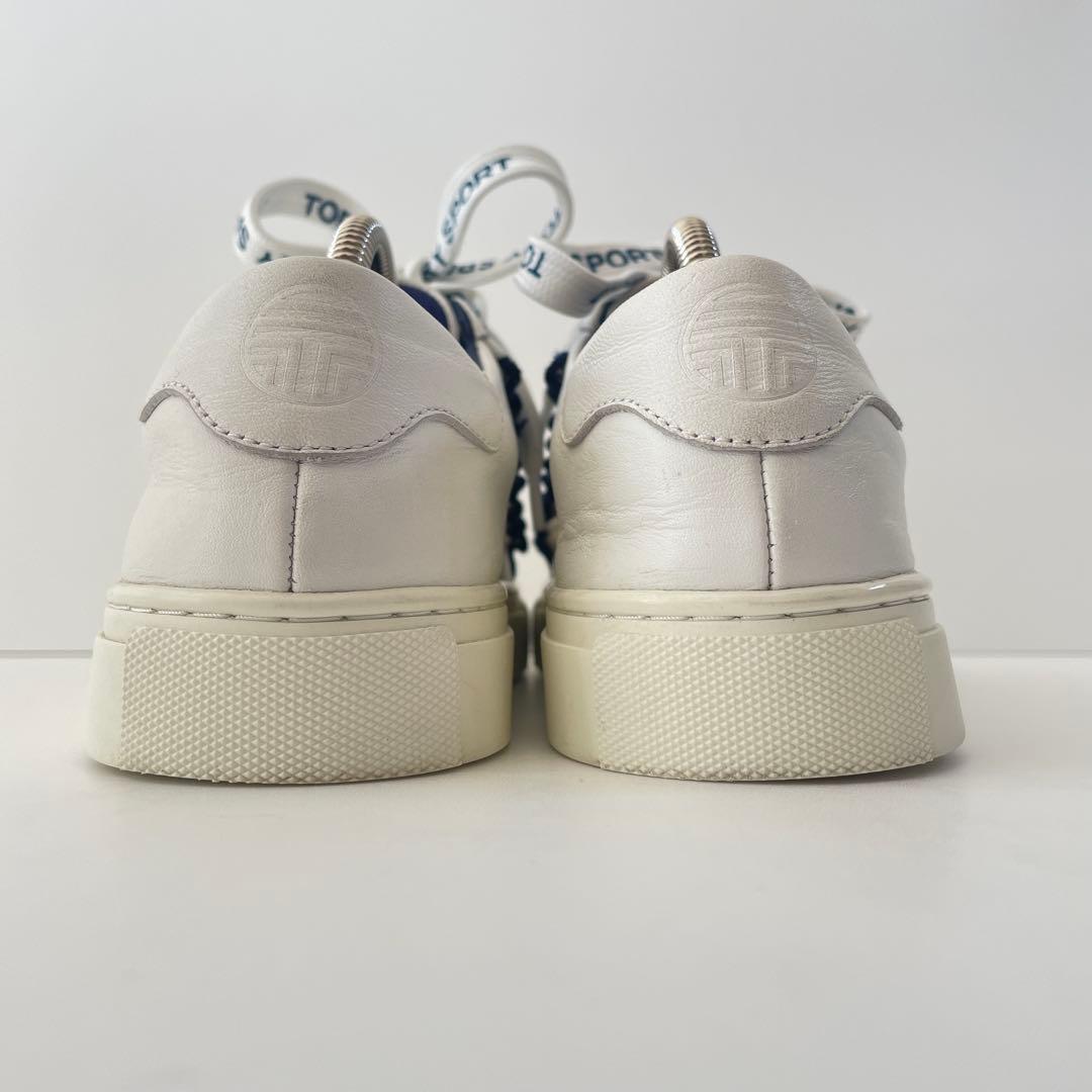 【美品】TORY SPORT フリルデザイン　ホワイト ローカットスニーカー