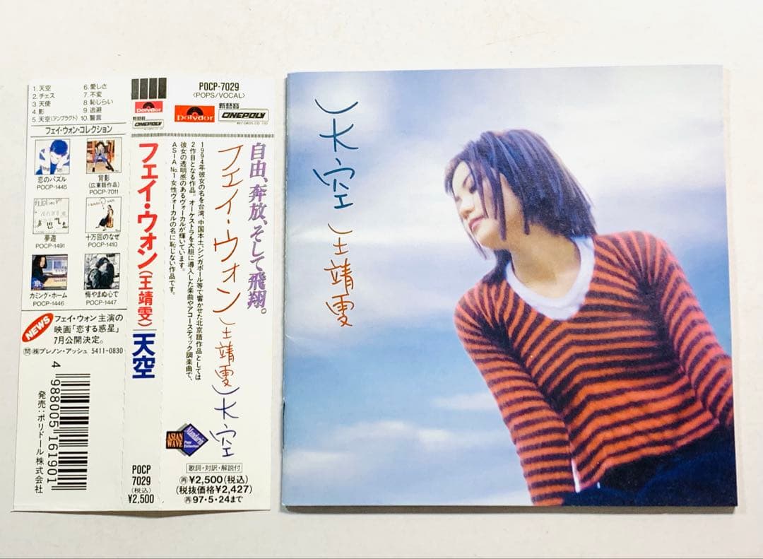 帯付☆王菲 フェイ・ウォン/天空 POCP-7029 廃盤レア 王靖文 北京語