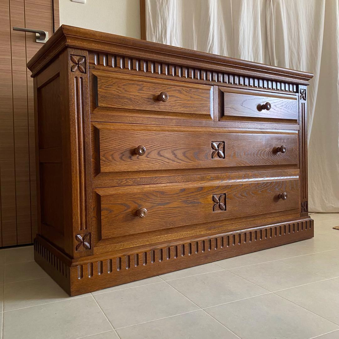 葉山家具　葉山ガーデン　勇峰工芸　英国カントリー　チェスト　箪笥　サイドボード