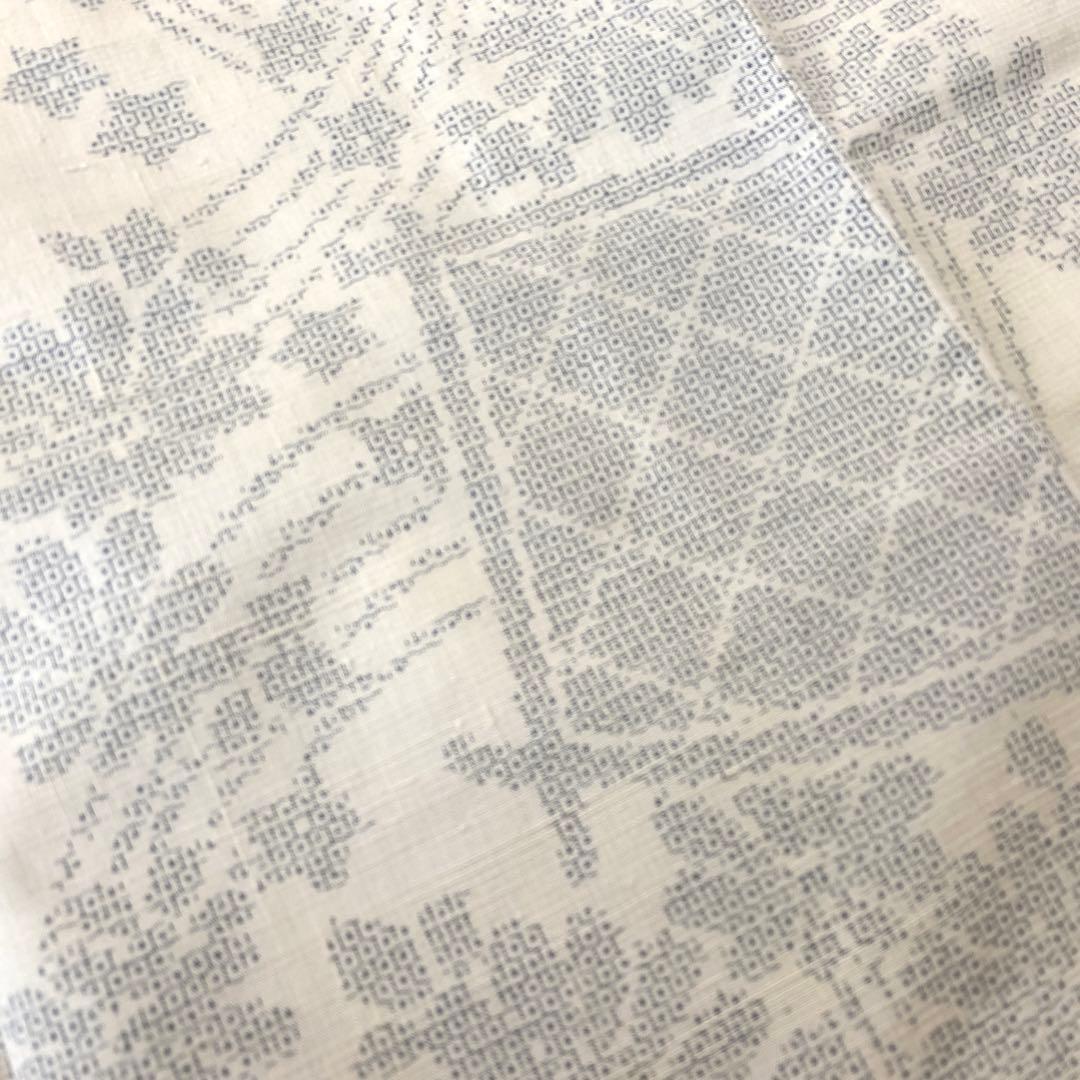 洗い張り単衣仕立て直しK1023 美品 逸品 上品 重要無形文化財 正絹 結城紬