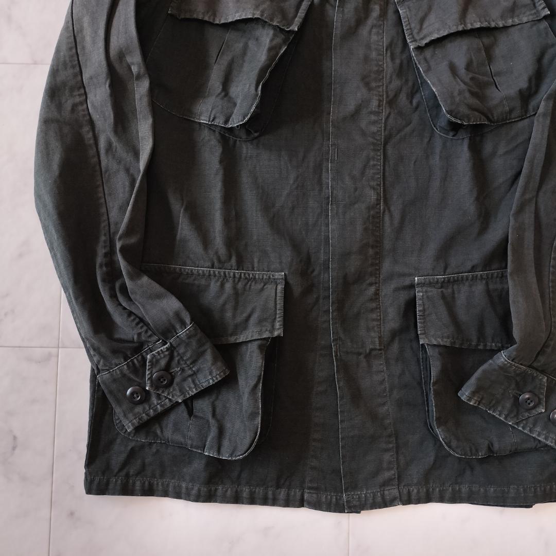 RRL ブラックファティーグフィールドジャケット M ガーメントダイ フェード