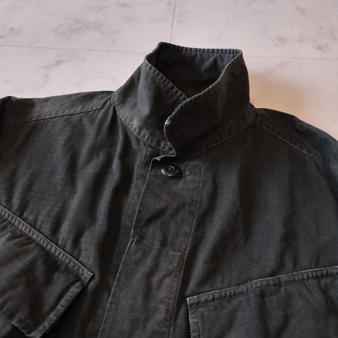 RRL ブラックファティーグフィールドジャケット M ガーメントダイ フェード