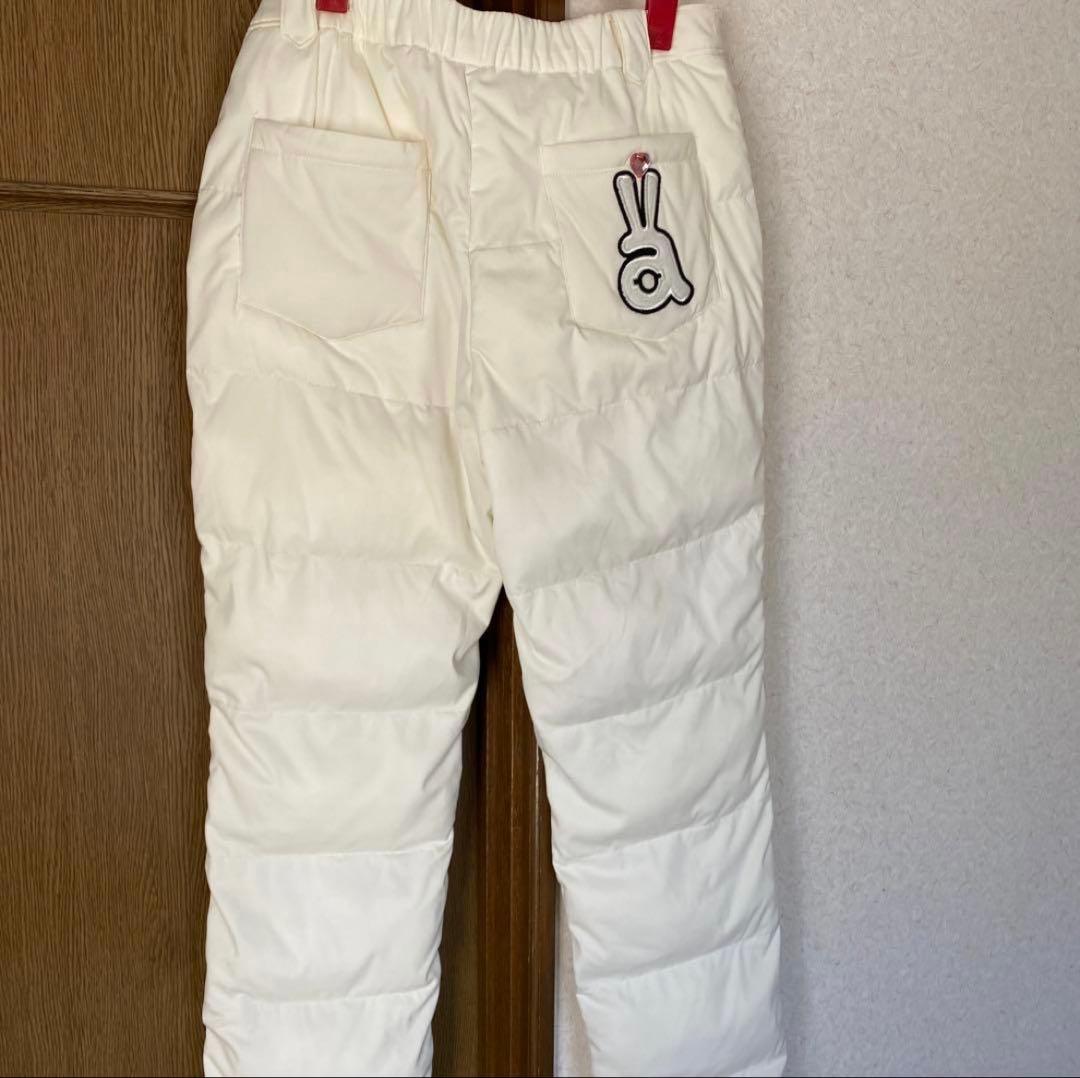 archivo ホワイト パディングパンツ　中綿パンツ　白 40 L