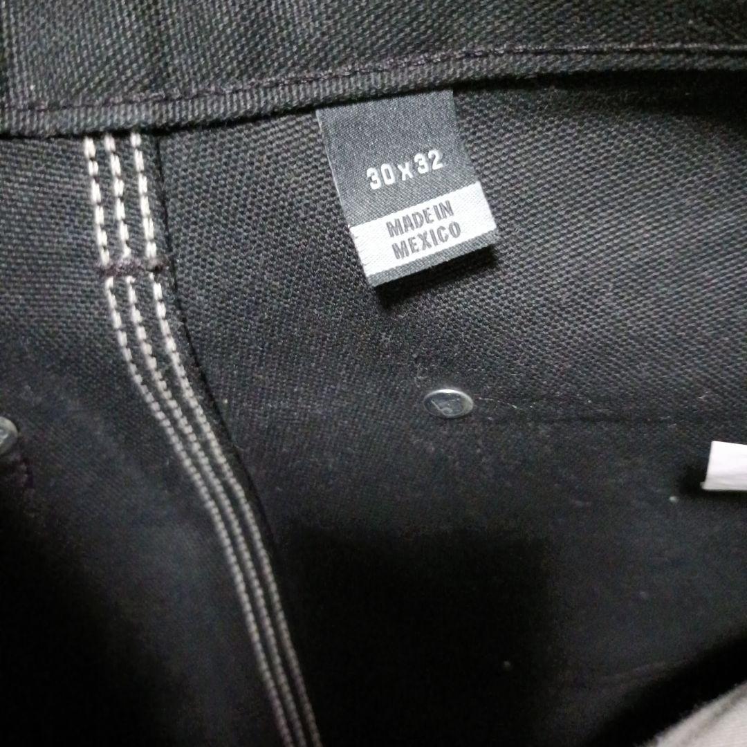 2/6出品終了　美品　カーハート　ダブルニーパンツ　ブラック　メキシコ製