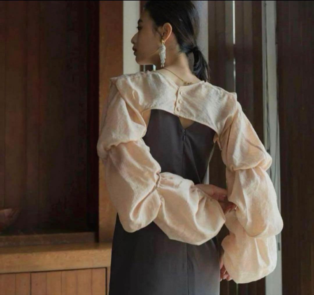 knuthmarf クヌースマーフ バルーンボレロワンピース XS グレー