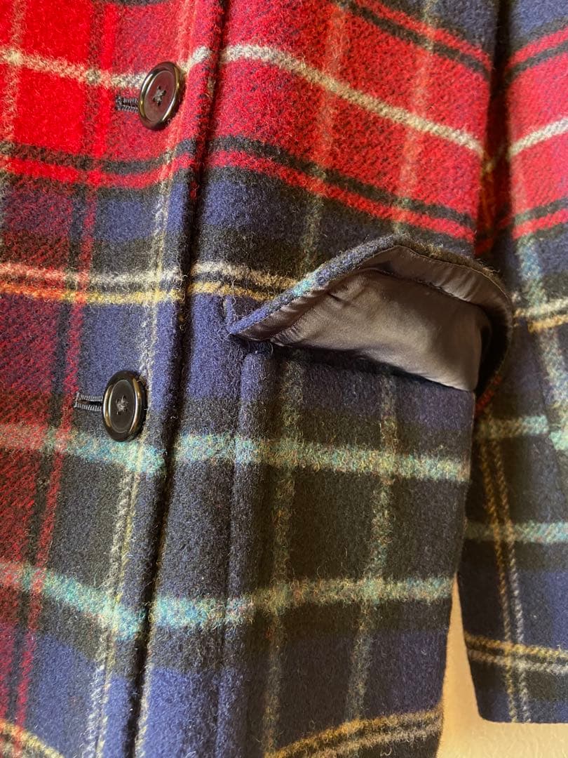 Ralph Lauren タータンチェック Pコート　L