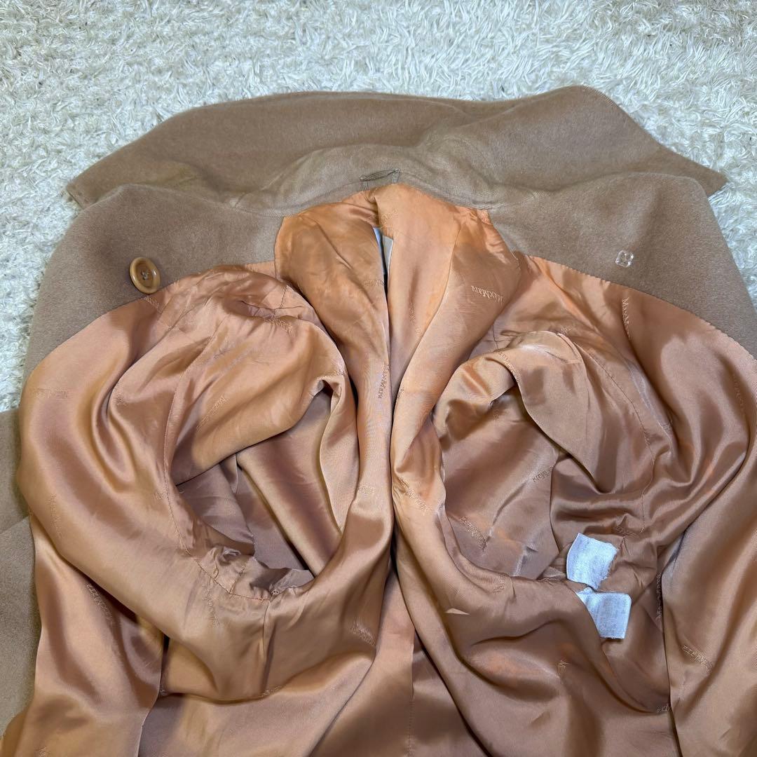 ☆良品☆マックスマーラ　アイコンコート　チェスター　キャメル　女優襟　40 L