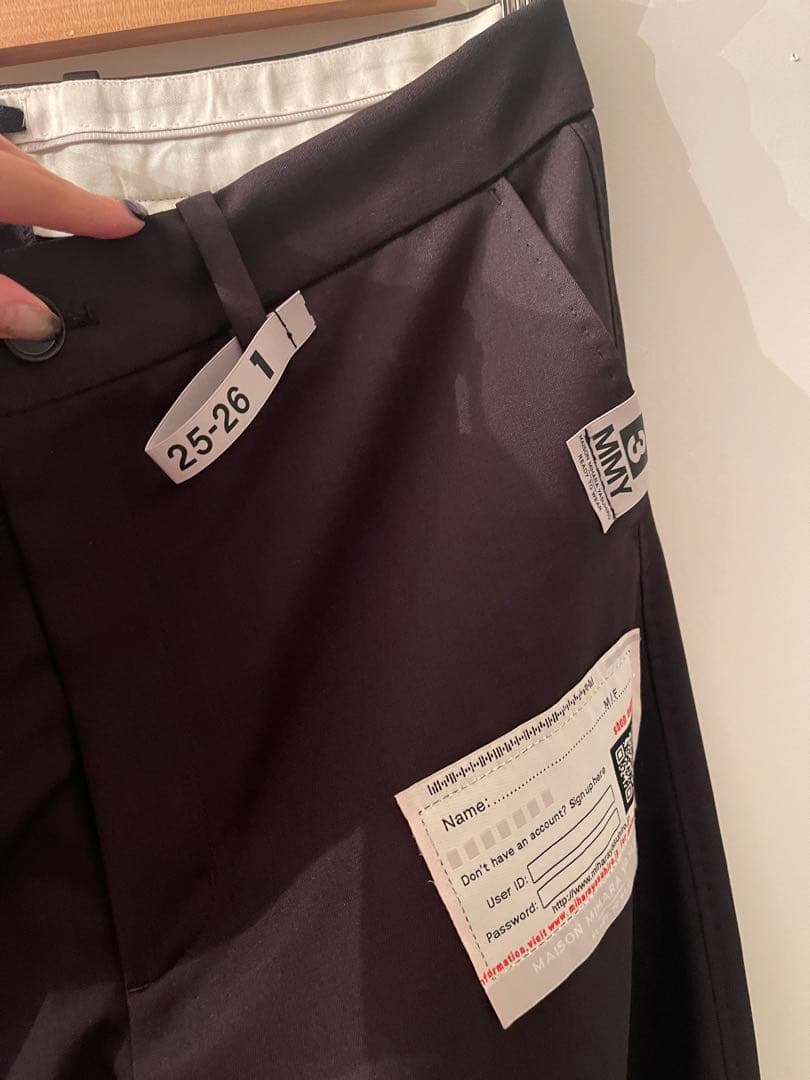 【25AW】Maison MIHARA YASUHIROミハラヤ スヒロ パンツ