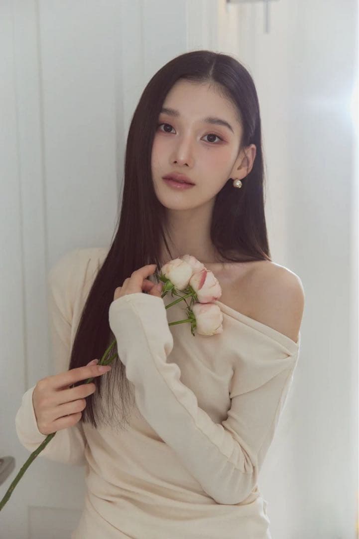 polaura アシンメトリードレープロングスリーブトップス 新品未使用タグ付き