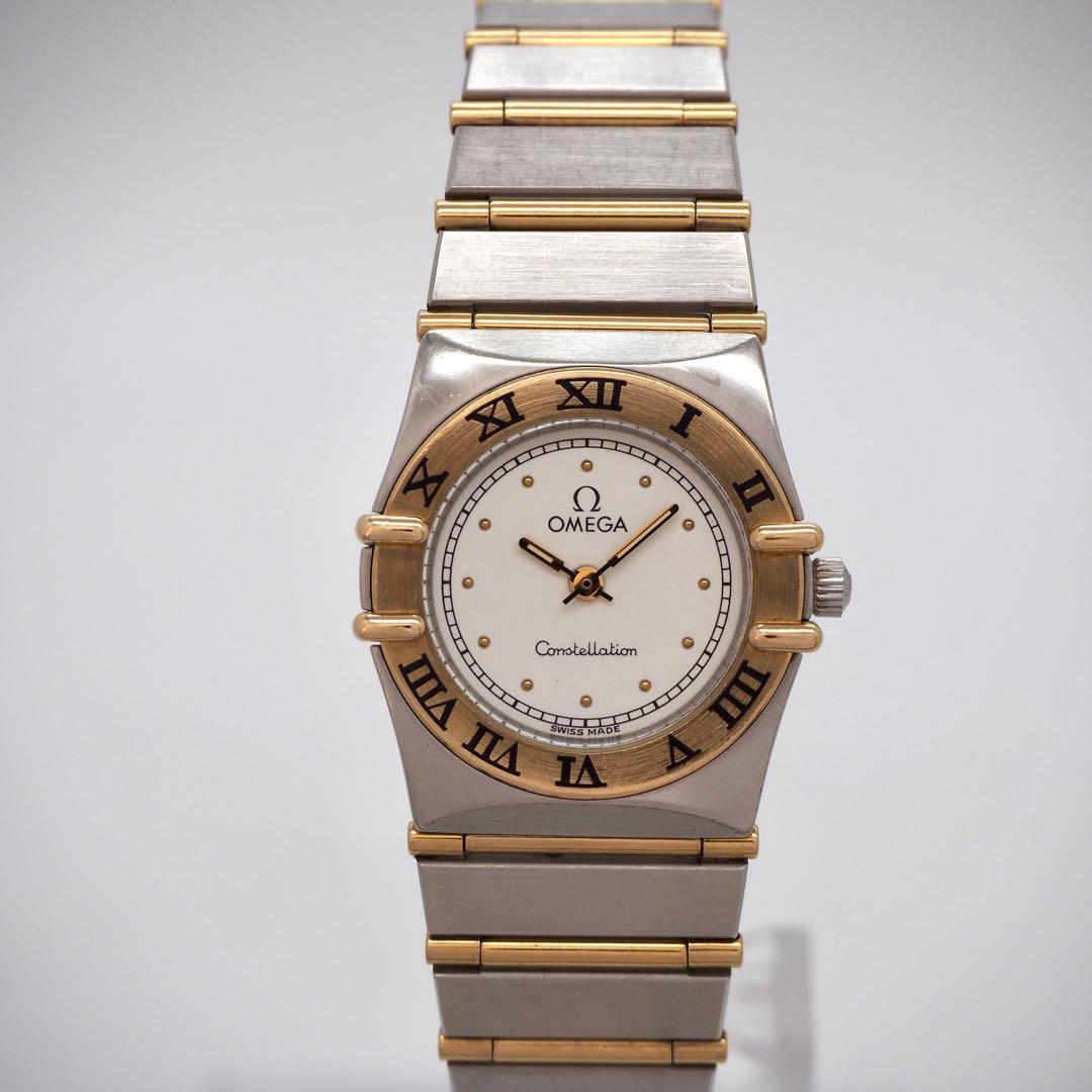 388 稼働【美品】OMEGA 時計　コンステレーション YG/SSレディース