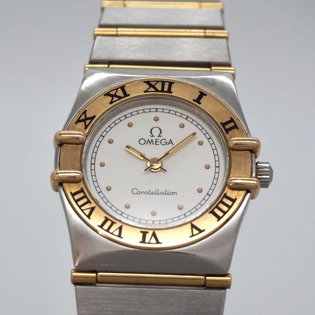 388 稼働【美品】OMEGA 時計　コンステレーション YG/SSレディース