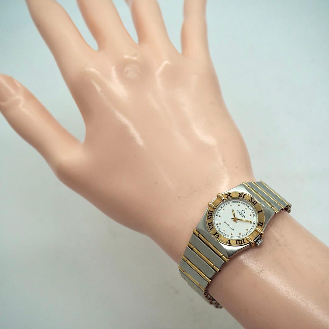 388 稼働【美品】OMEGA 時計　コンステレーション YG/SSレディース