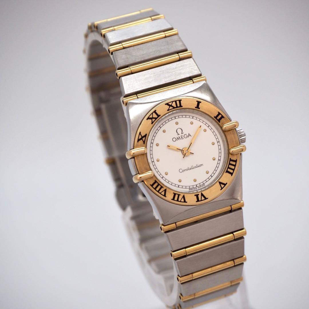 388 稼働【美品】OMEGA 時計　コンステレーション YG/SSレディース