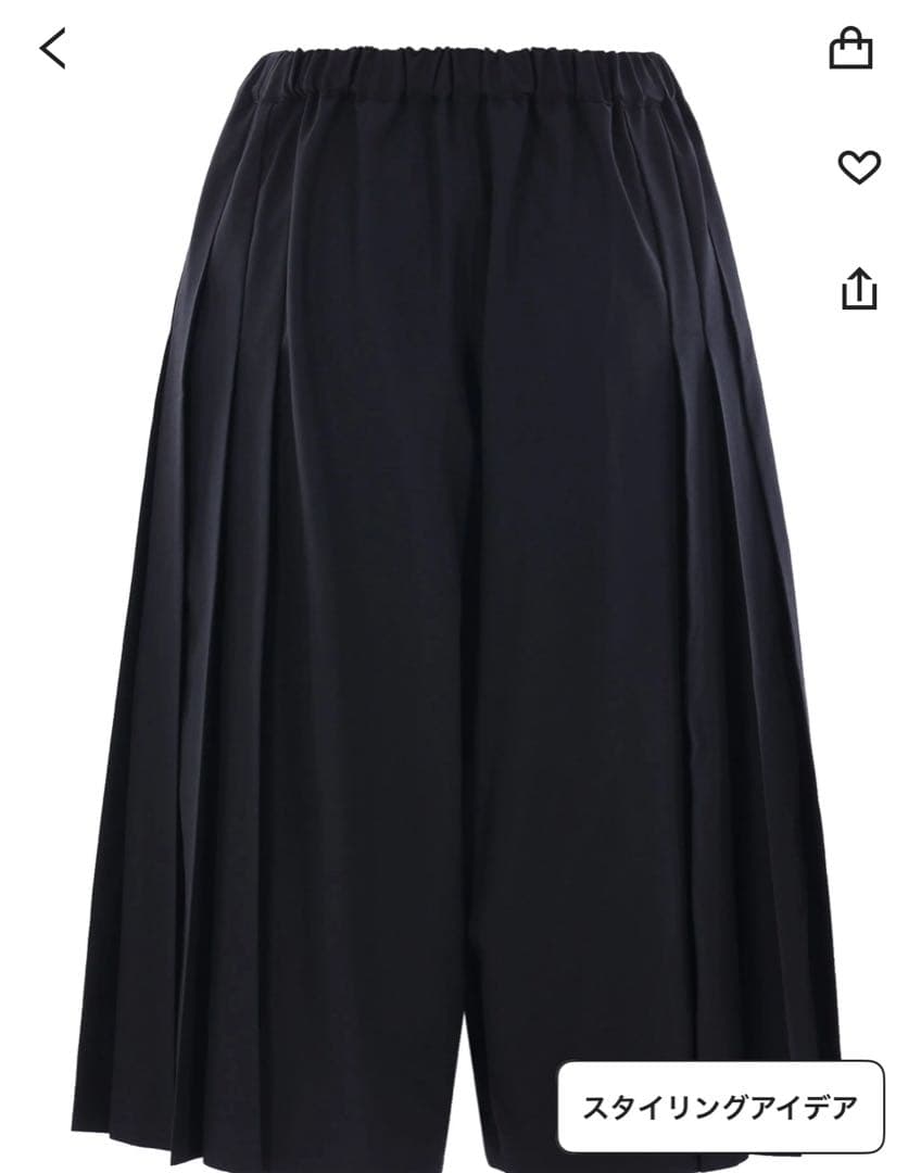 む*中様 25SS コムデギャルソンコムデギャルソン　プリーツパンツ