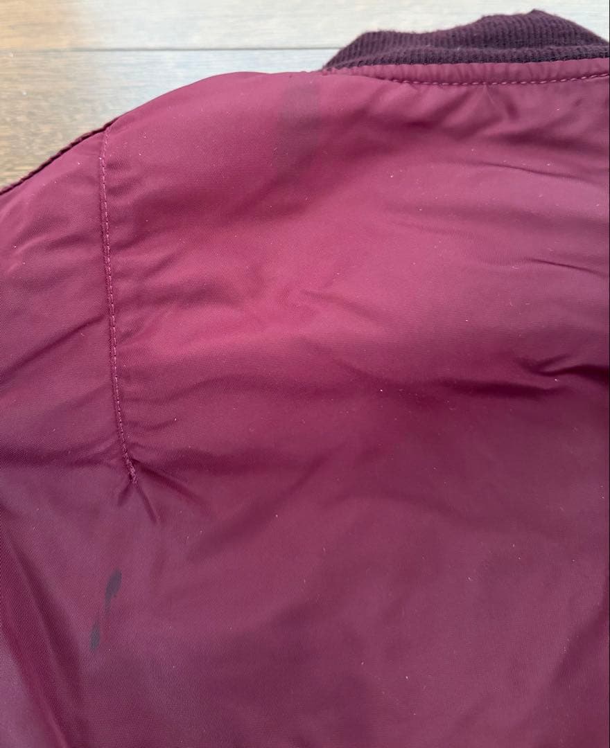 ALPHA社　90年代　MA-1 レプリカ　アメリカ製ワインレッドMサイズ