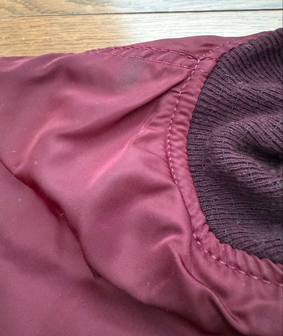 ALPHA社　90年代　MA-1 レプリカ　アメリカ製ワインレッドMサイズ