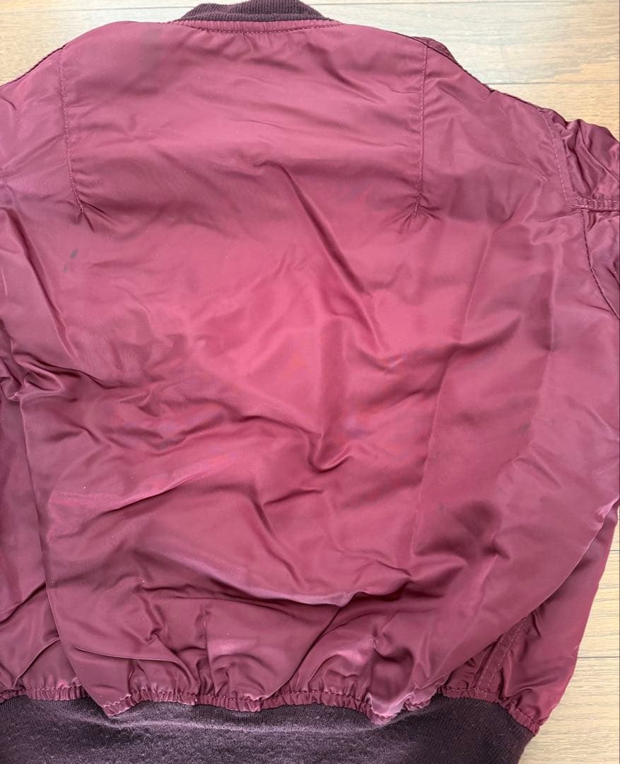 ALPHA社　90年代　MA-1 レプリカ　アメリカ製ワインレッドMサイズ