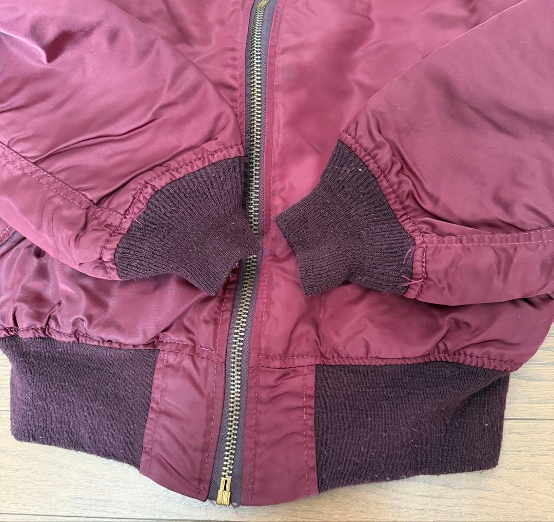 ALPHA社　90年代　MA-1 レプリカ　アメリカ製ワインレッドMサイズ