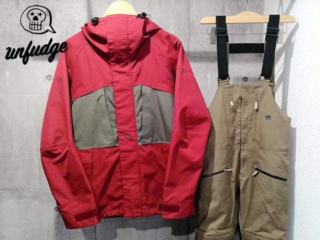 アンファッジ AA コラボ ジャケット ビブパンツ スノーボードウエア上下セット