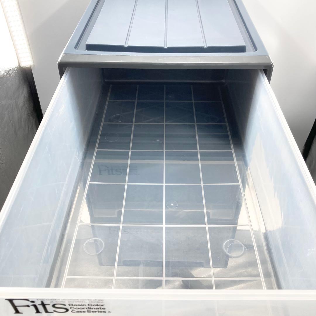 天馬 フィッツケース 押入れ収納 幅39×奥行74×高さ30 日本製 3個セット