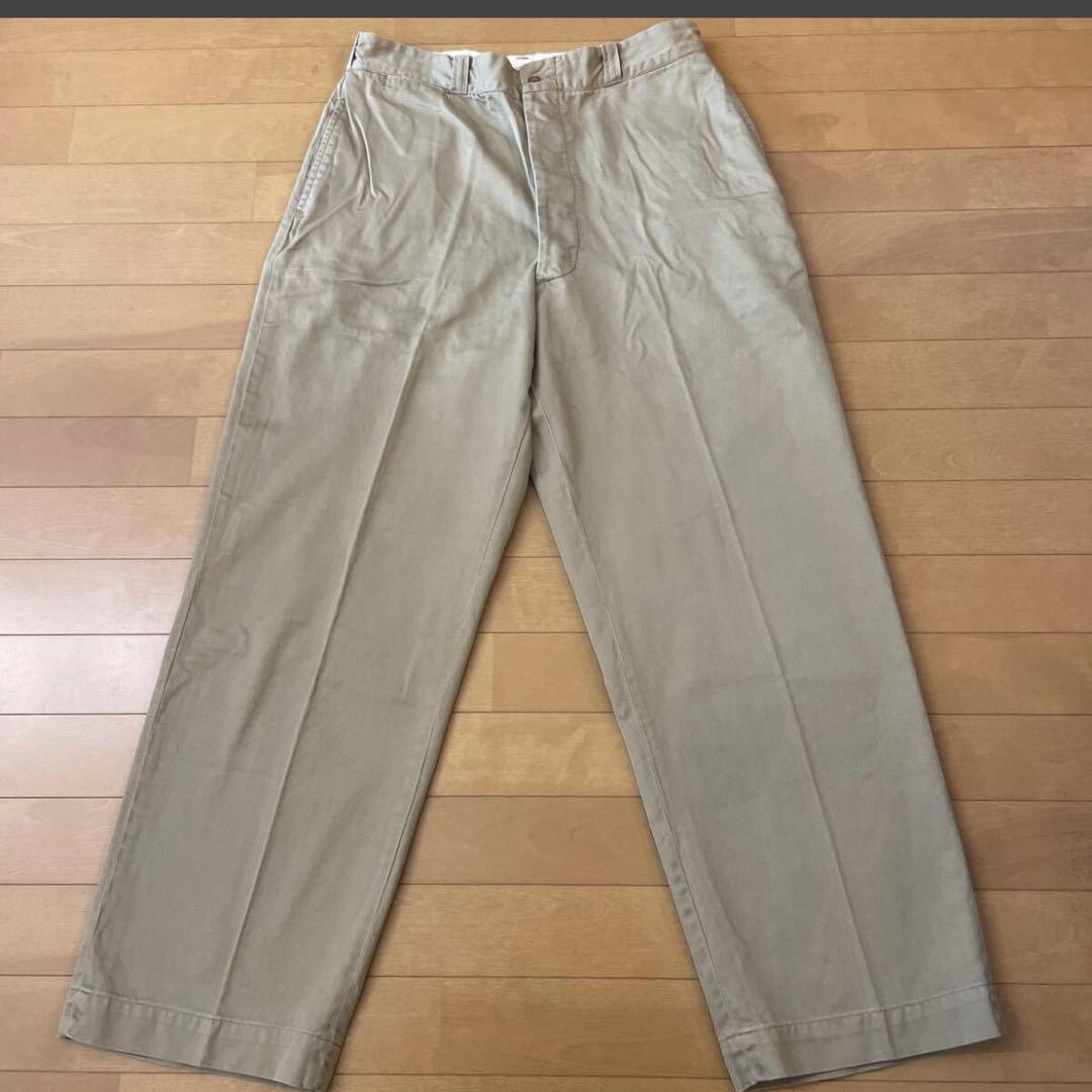 H*a様 50s 美品 グッドサイズ W34 ボタンフライ チノパン