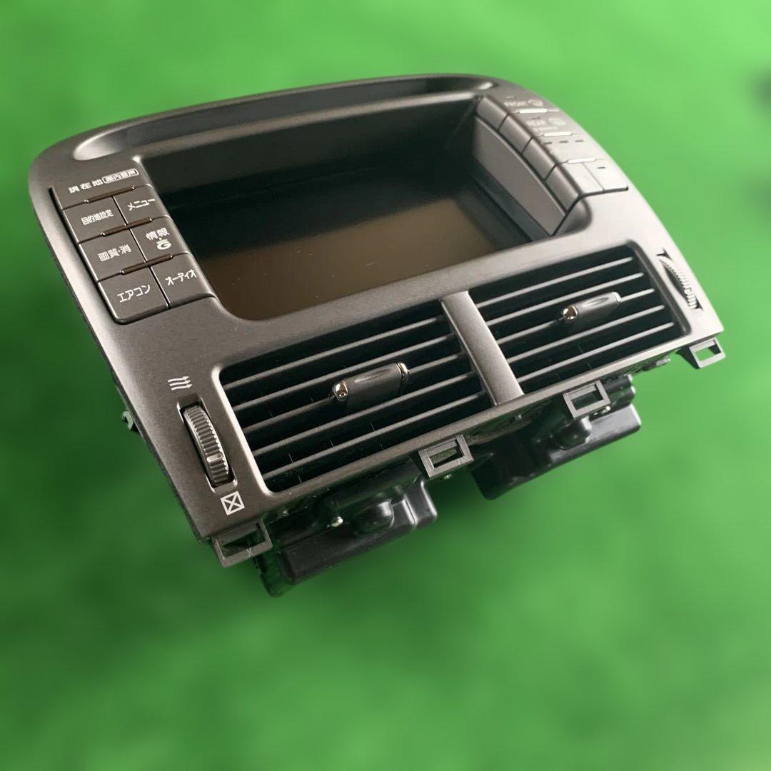 トヨタ　セルシオ　30 31 後期 純正カーナビモニターパネルセット　中古品