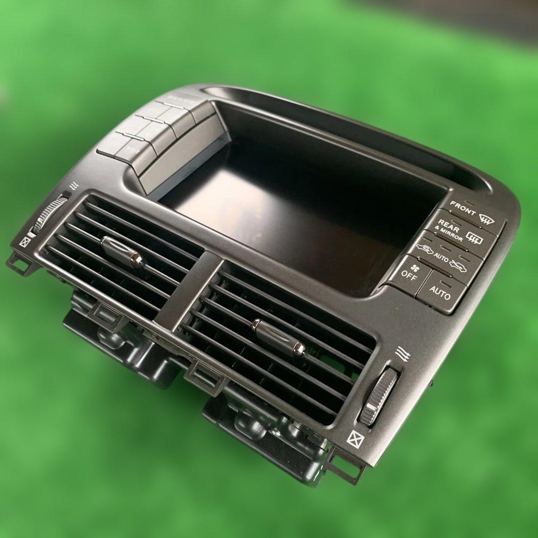 トヨタ　セルシオ　30 31 後期 純正カーナビモニターパネルセット　中古品