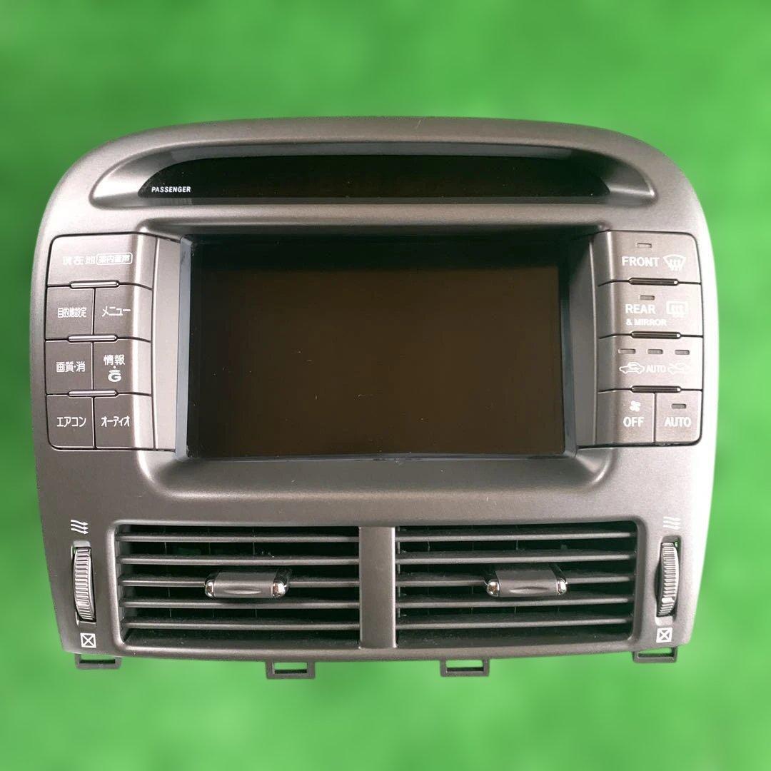 トヨタ　セルシオ　30 31 後期 純正カーナビモニターパネルセット　中古品