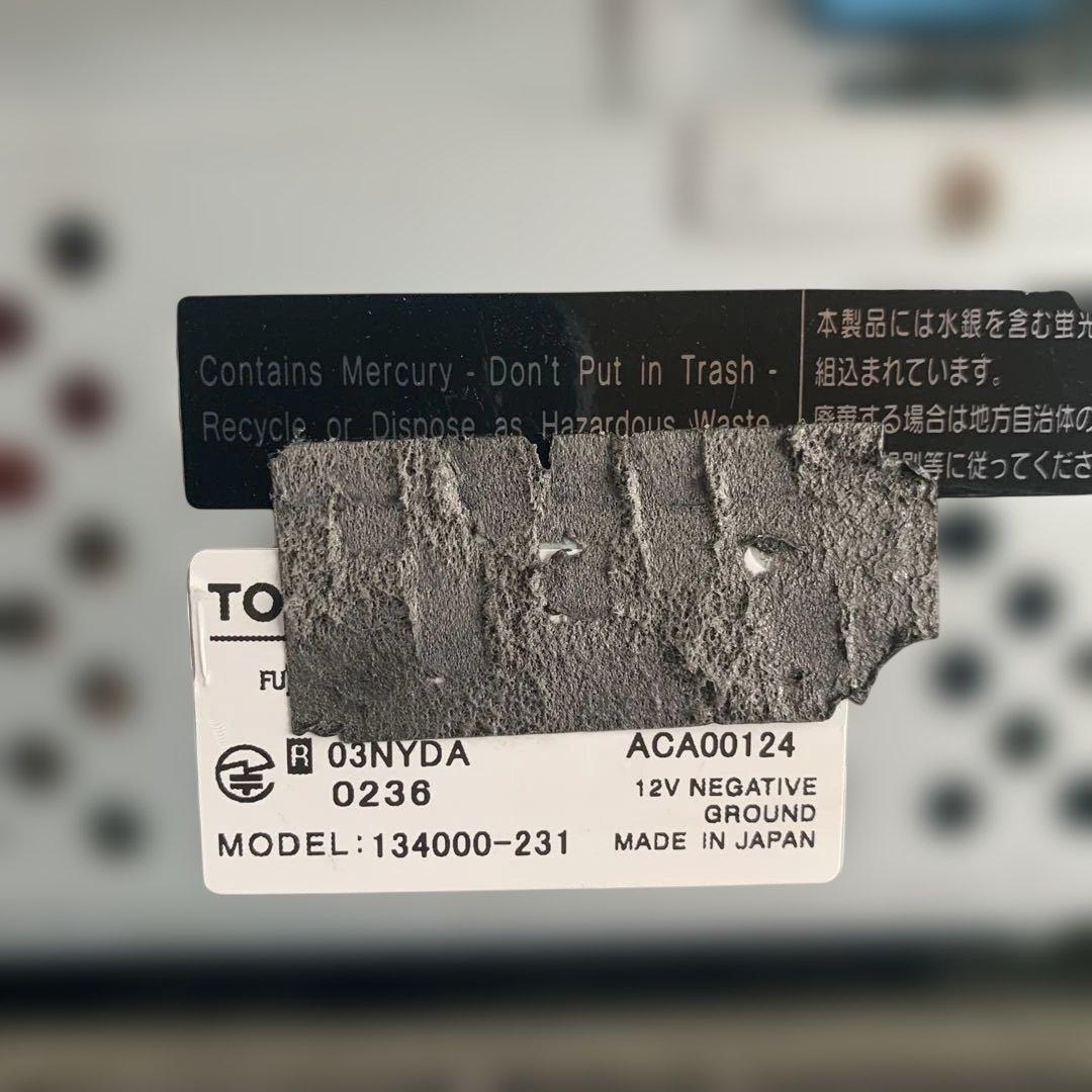 トヨタ　セルシオ　30 31 後期 純正カーナビモニターパネルセット　中古品