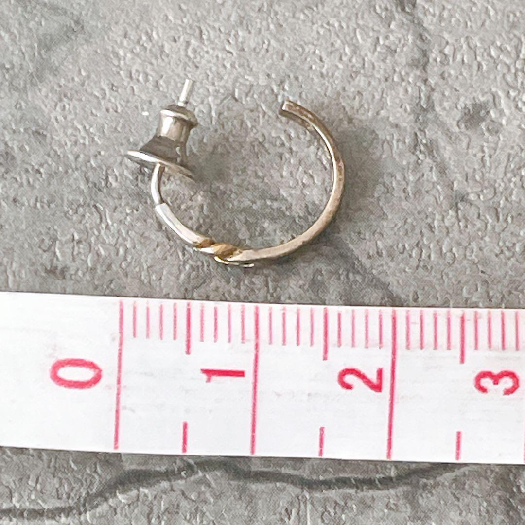 【廃盤 希少デザイン】ポールスミス ゴールド シルバー バイカラー ピアス