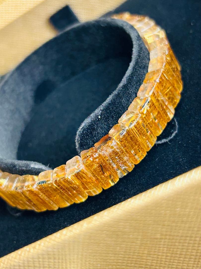 ❁⃘*.゜卒業レベル❁⃘*.゜タイチンルチルバングル 【鑑別書付き】