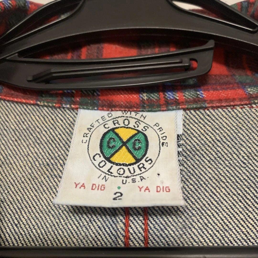 90s USA CROSS COLOURS K9デニムカバーオールジャケット