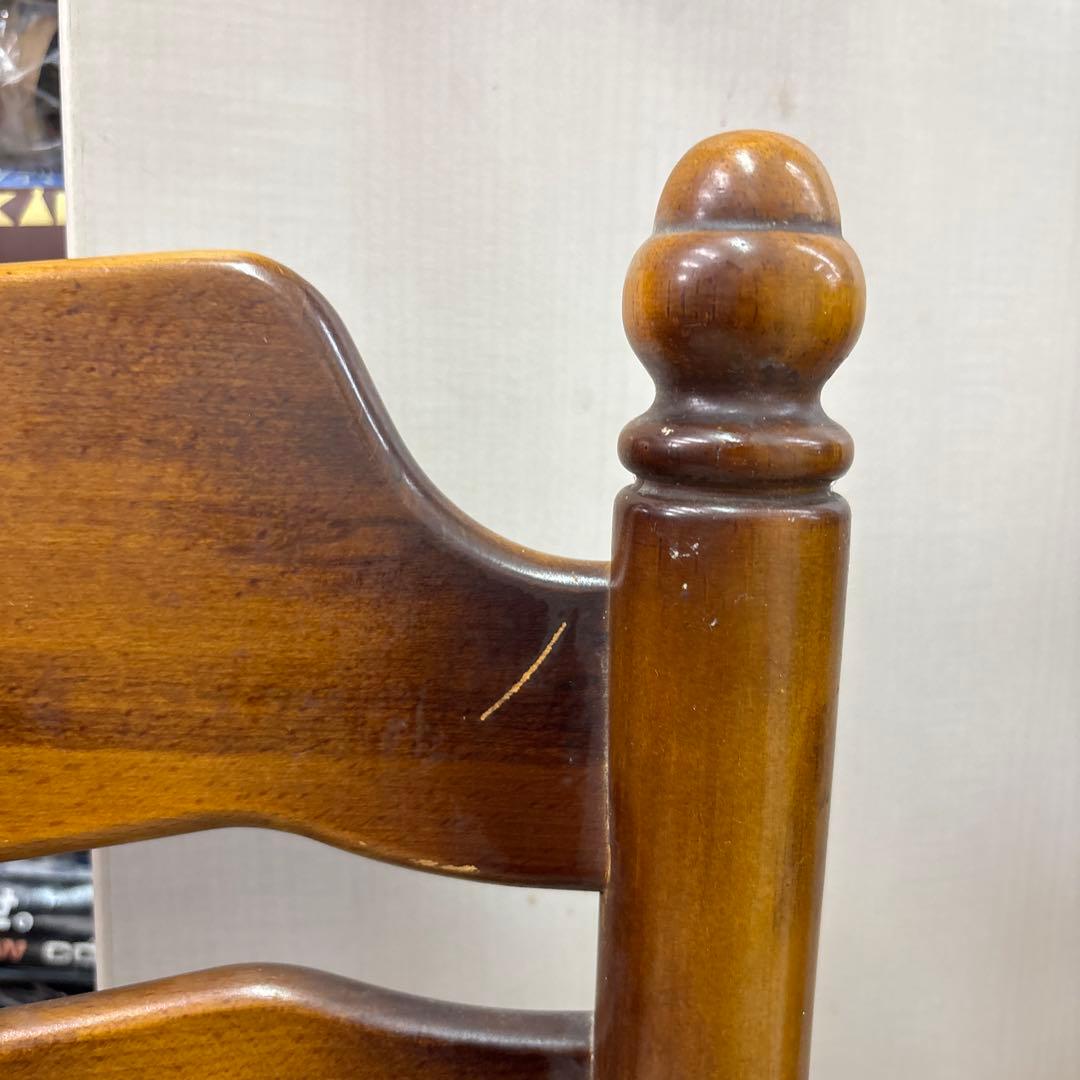 訳あり　カリモク　椅子　2個セット　 ダイニングチェア 花柄