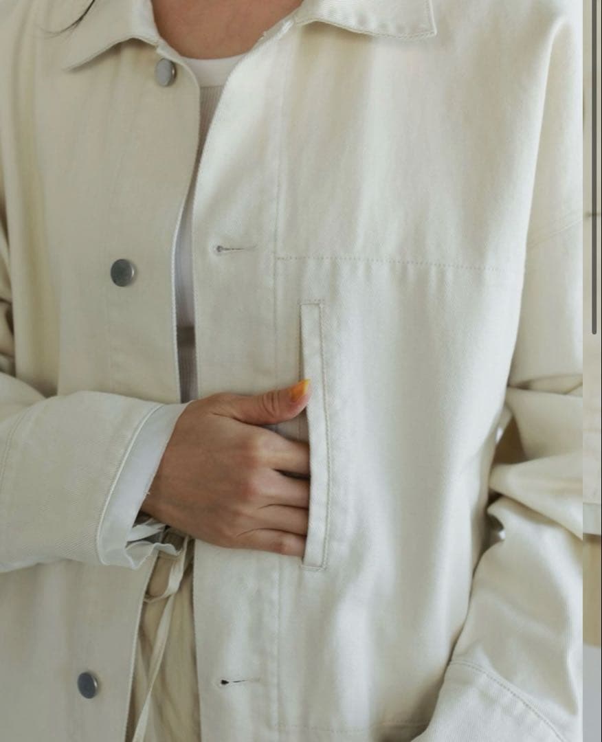 完売品　anuke Denim Work Jacket 36 アイボリー