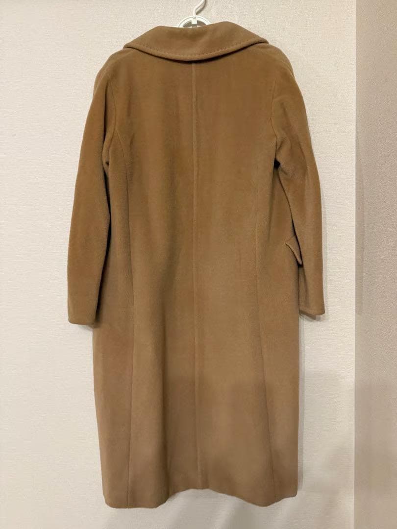 まろMax Mara 白タグチェスターコート（キャメルブラウン）