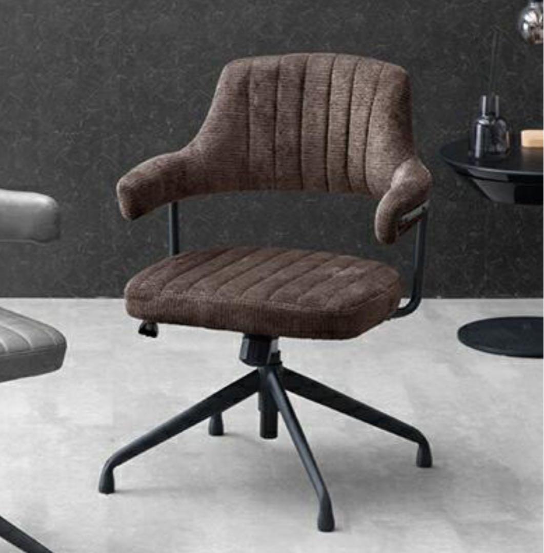 タンスのゲン　昇降　回転式 ダイニングチェア ショコラブラウン　2脚セット