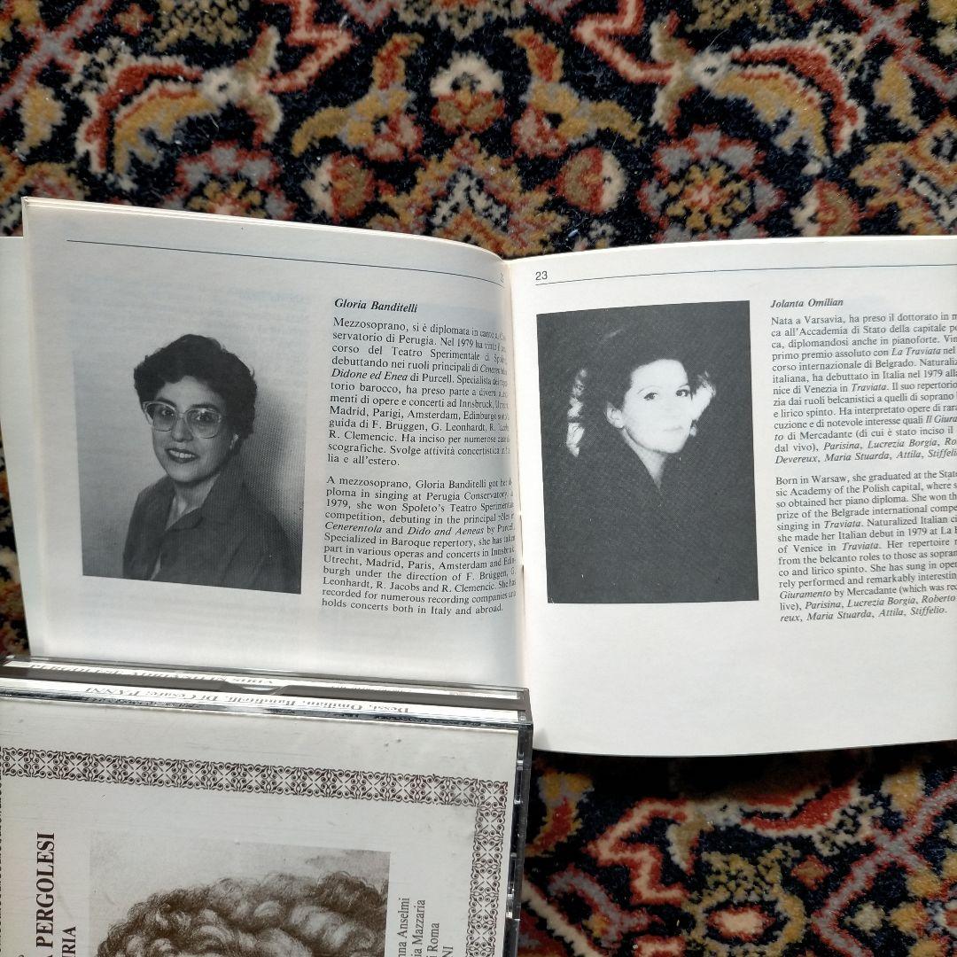 ペルゴレージ 歌劇 シリアのアドリア－ノ全幕 パンニ ロ－マオペラオ－ケストラ