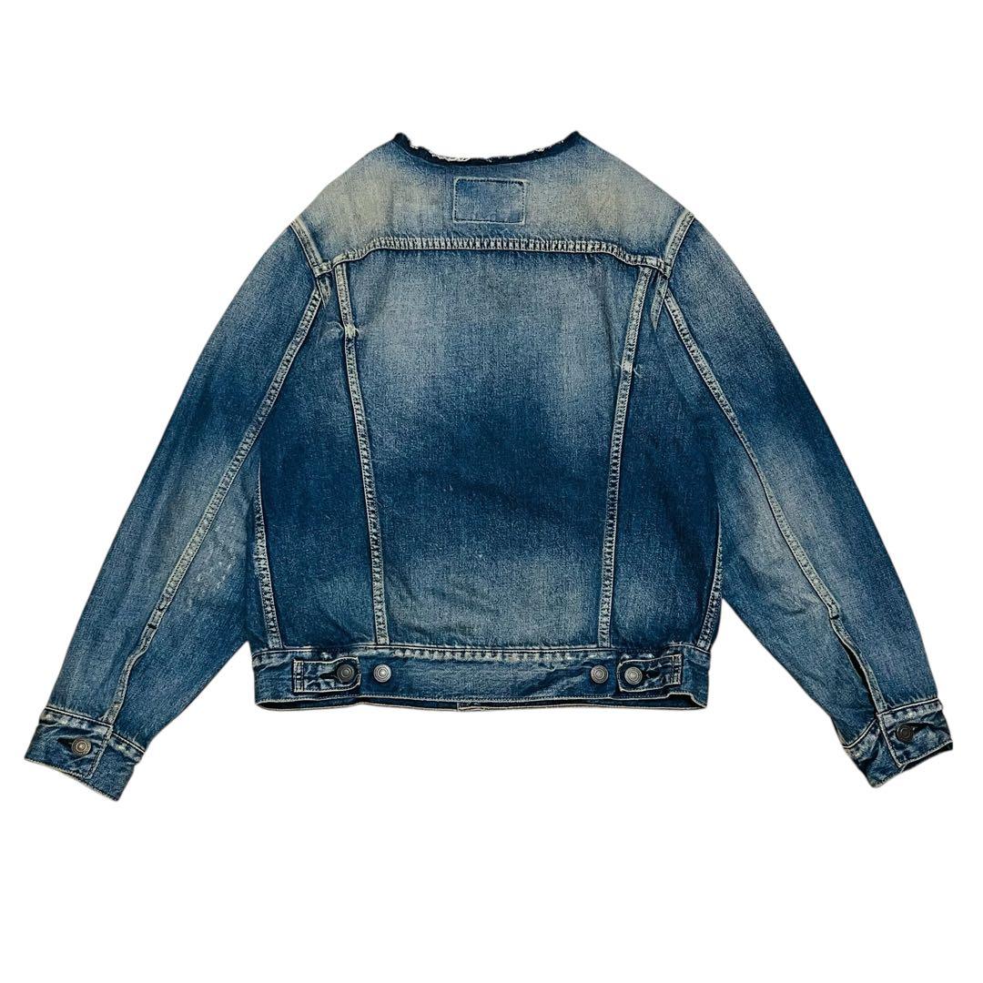 美品✨　Whim Gazette ノーカラー デニムGジャン　ジャケット