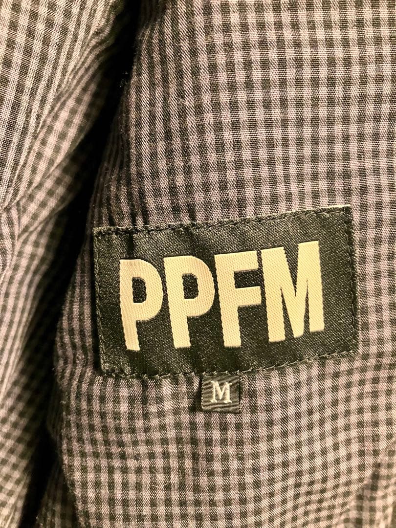 PPFM ピーピーエフエム　ナポレオンコート　ジャケット　ウール　黒　M 希少