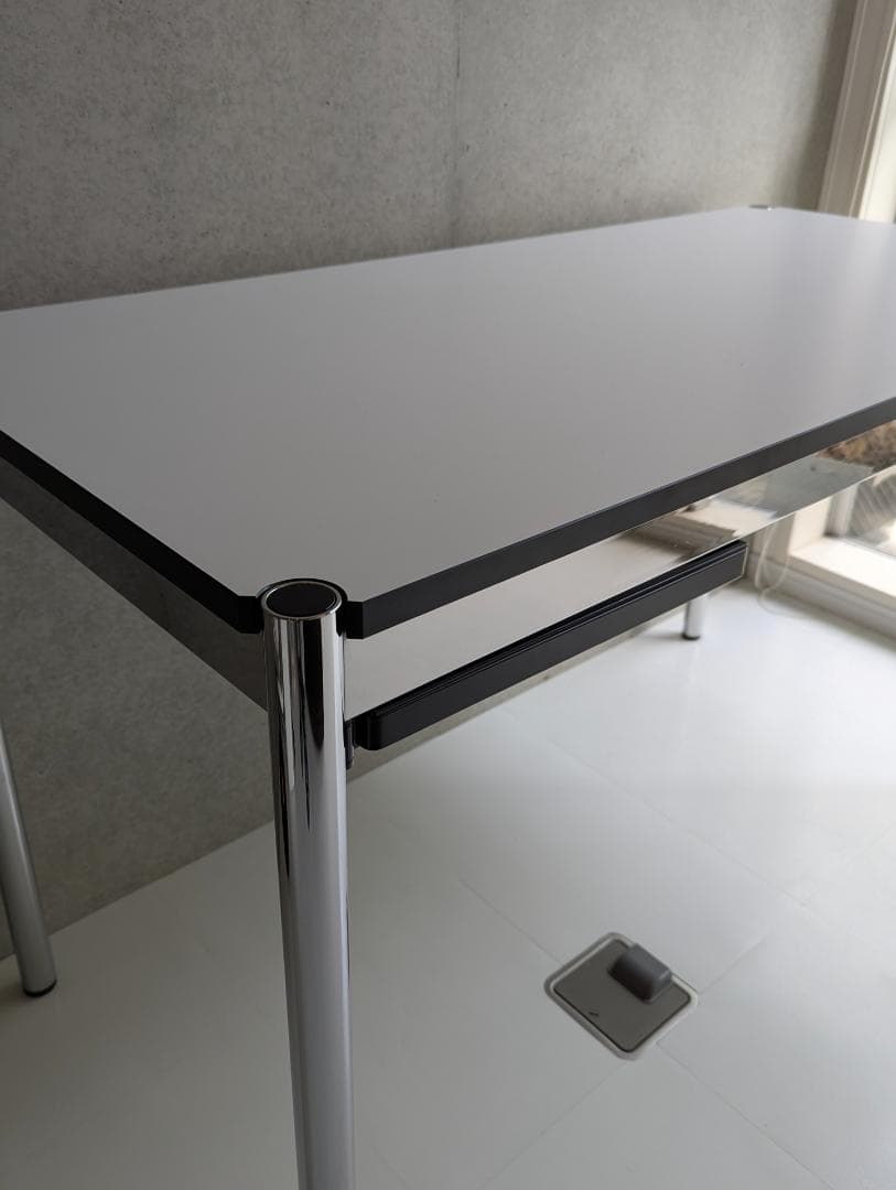 【美品】USM Haller ハラー テーブル 60×125 引き出し付