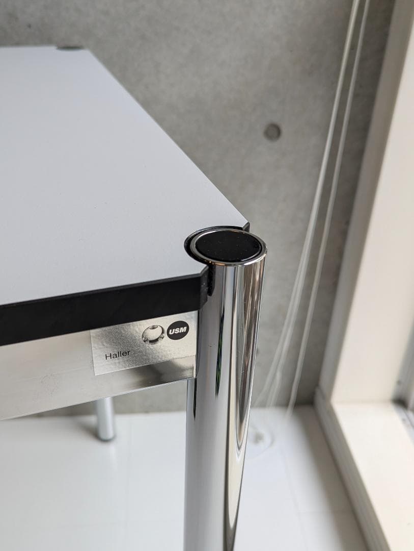 【美品】USM Haller ハラー テーブル 60×125 引き出し付