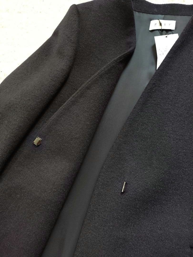 新品　PLST ウールモッサカラーレスコート　Sサイズ