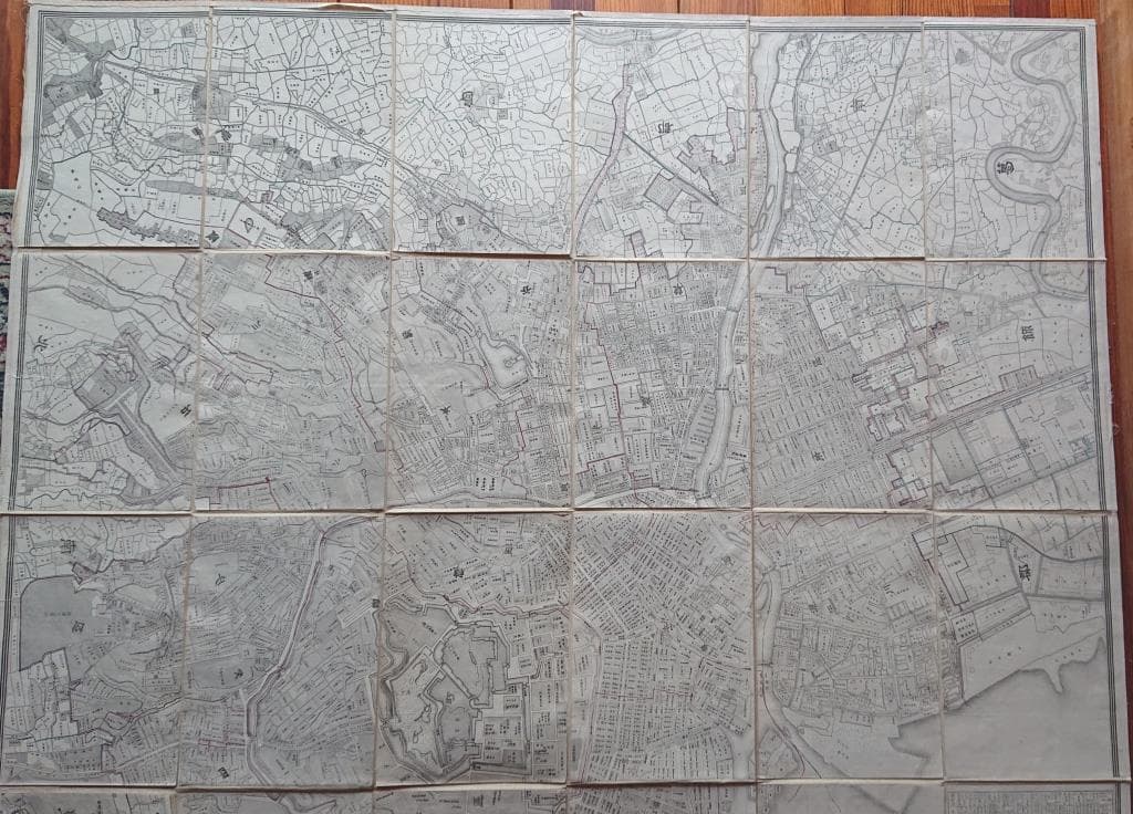 67　古地図　東京全図　東京府臓版　（B）