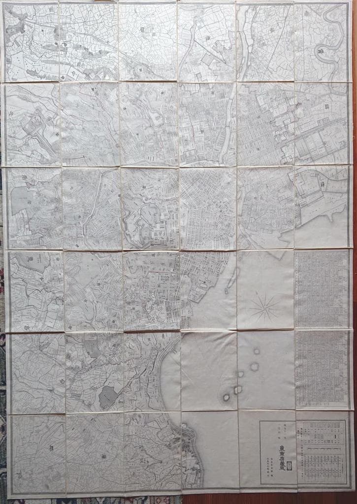 67　古地図　東京全図　東京府臓版　（B）