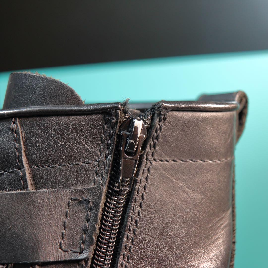 ALPHA INDUSTRIES 本革 バイカーブーツ 70018 26.0cm