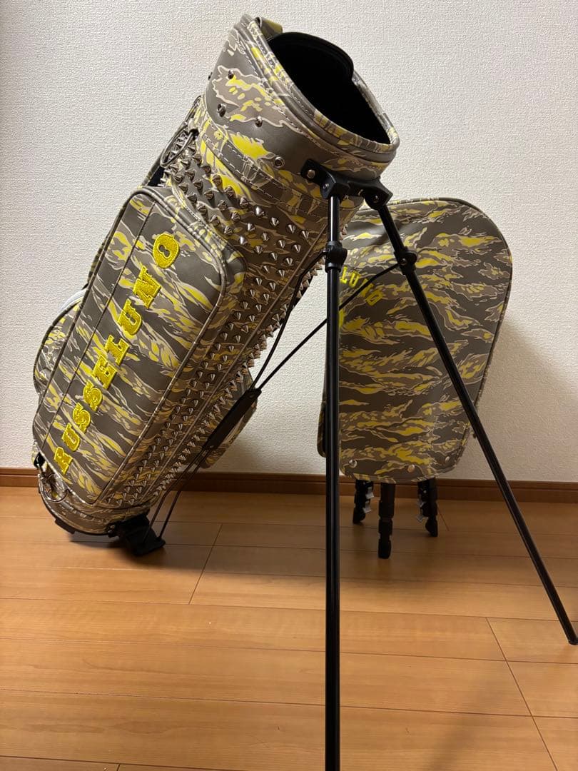RUSSELUNO ラッセルノ STUDS キャディバッグ スタッズ　迷彩柄美品