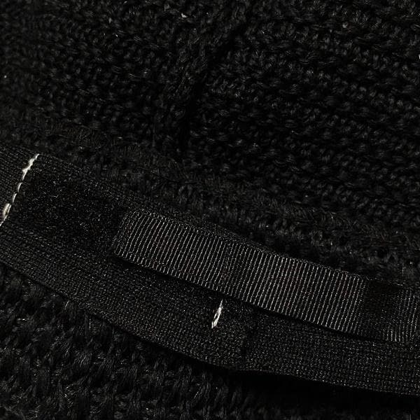 極美品 24ss COOTIE ニット クラッシャーハット ブラックF タグ付属