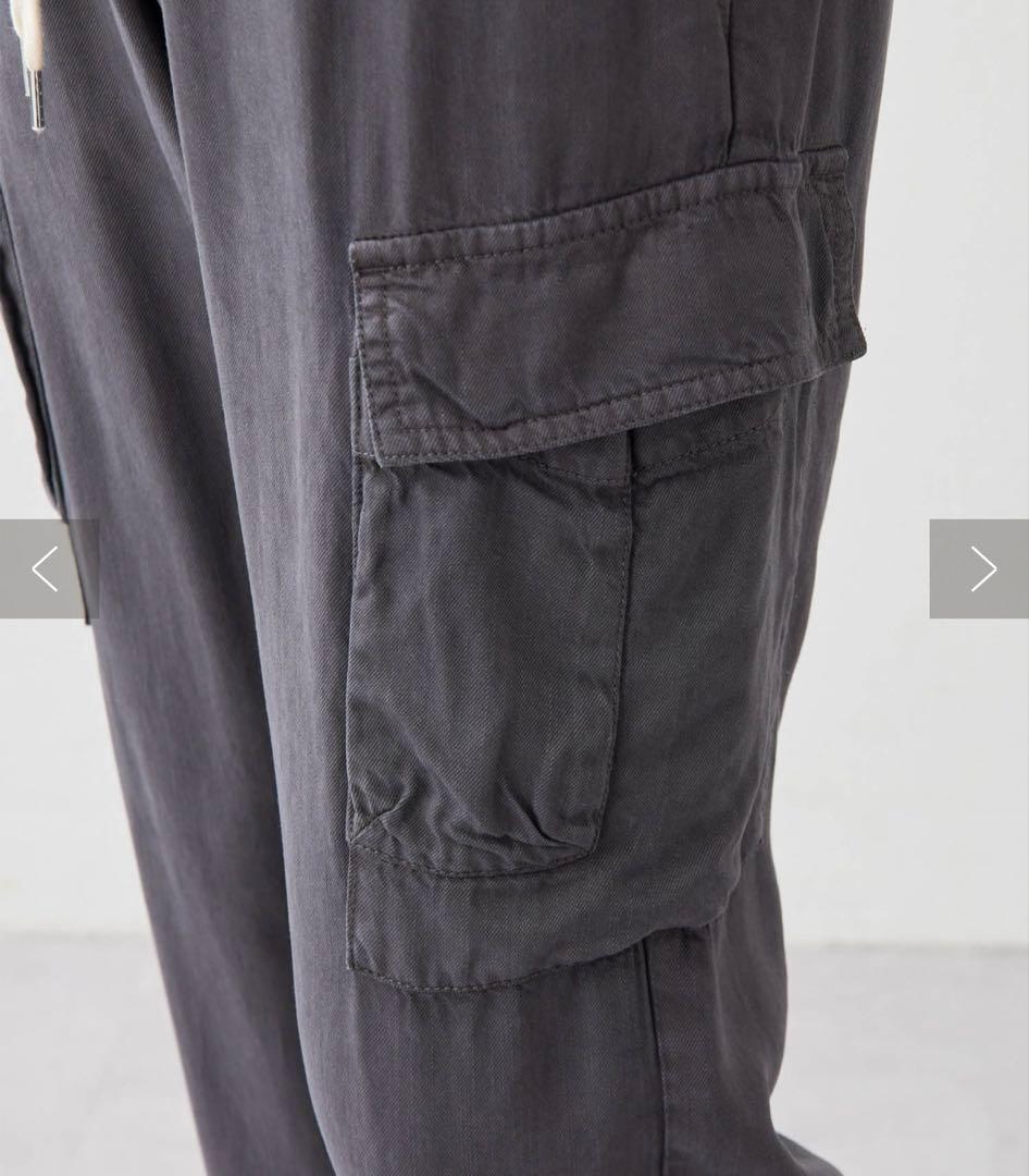 ウィムガゼット テンセルカーゴパンツ 36 チャコールグレー