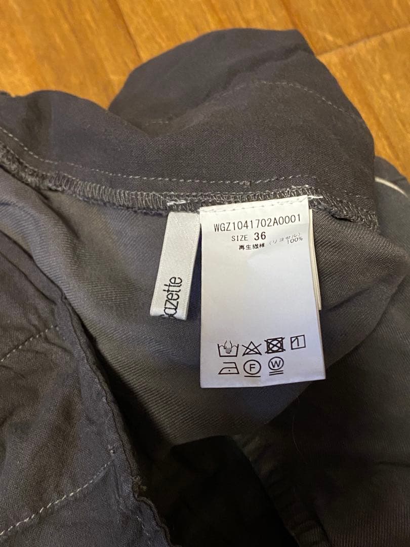 ウィムガゼット テンセルカーゴパンツ 36 チャコールグレー